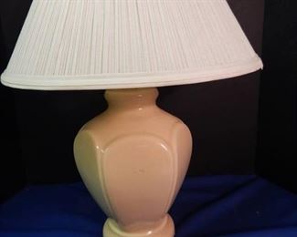 Cream Color Lamp w/Shade