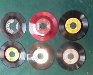 Six 45 RPM Records including Billy Joel