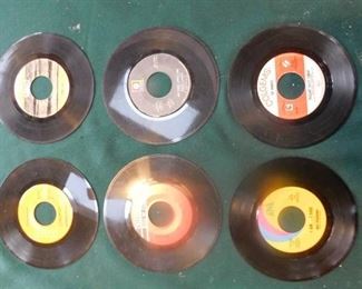 Six 45 RPM Records including Elvis Presley