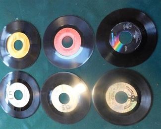 Six 45 RPM Records including Paul Anka