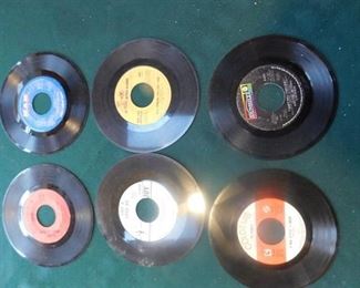 Six 45 RPM Records including Blood, Sweat & Tears