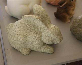 Stone and concrete bunnies