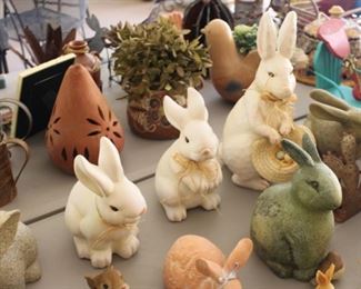 Ceramic bunny set