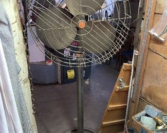 Awesome  industrial style vintage floor fan by Diehl!!!