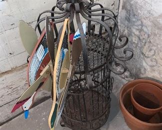 Large iron decor- great hanging on the deck or porch with plants or candles!