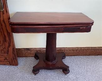 Game table - smartly designed to open up and get larger when you needed!