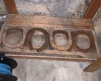 Vintage horse shoes!