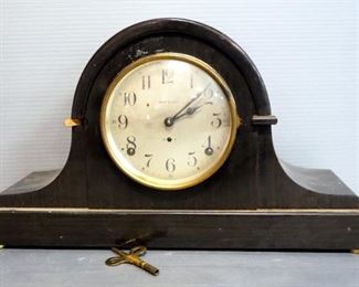 Vintage Seth Thomas Mantle Clock, 9.5" x 16.5", With Key