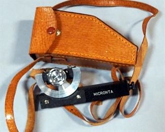 Vintage Micronta Abney Level In Leather Case, Starrett Geartooth Vernier Calipers, # 456, Texas Instruments Calculator TI-30 And More