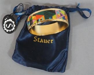 Stauer Bangle Bracelets, Qty 3, 2 Gold Tone, 1 Silver