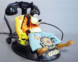 Disney Telemania Battery Powered Goofy Telephone