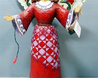 Jim Shored Bethlehem Lights Light Up Angel Figure, Approx 20" High, Unknown Working Order