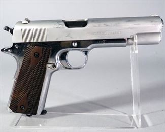 Colt 1911 US Army .45 ACP Pistol SN# 5997, 1st Year Production (1912), Original 2-Tone Keyhole Mag, Has WWII Vintage HS Bbl, In Soft Case