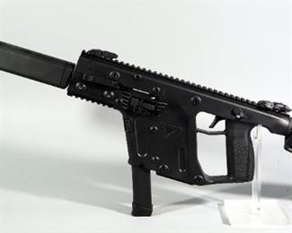 Kriss Vector CRB Gen II 9x19mm Rifle SN# 919C008510, Adjustable Buttstock, Flip Up Sights, And Paperwork, In Kriss Hard Case