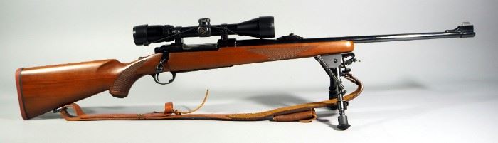 Ruger M77 30-06 Sprg Bolt Action Rifle SN# 74-29270, With Bushnell Banner 3-9x40 Scope, Bipod, Leather Sling, In Soft Case