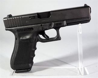 Glock 17 Gen 4 9x19mm Pistol SN# TBK357, 3 Total Mags, Speed Loader, Makershot, Back Straps, And Paperwork, In Hard Case