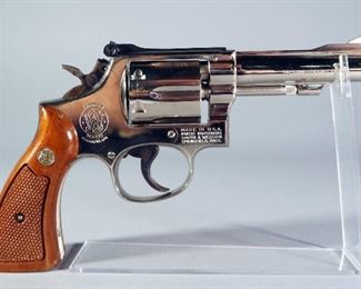 Smith & Wesson 15-4-Nickel .38 S&W Spl 6-Shot Revolver SN# 20K8610, With Paperwork, In Box