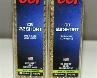 CCI .22 Short Ammo, Approx 200 Rds