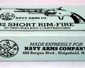 Navy Arms .32 Rimfire Short Smokeless Ammo, Approx 50 Rds