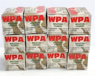 Russian WPA Military Classic 7.62x39mm Ammo, Approx 240 Rds