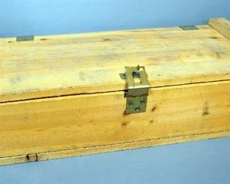 Lockable Pine Munitions Crate