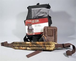 Fieldline Pro Series Large Trap Shell Pouch, Roma Leather Concealment Pack Holster With Belt Clip, And Padded Nylon Rifle Sling