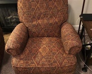 EARLY SALE $135.00 EACH.  A PAIR OF THESE SWIVEL ROCKING CHAIRS.  LIKE NEW CONDITION.