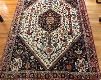 ABADEH IRANIAN CARPET.  5.6X8.4.  EARLY SALE.  $450.