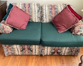 Comfy Rolled Arm Love Seat