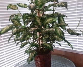 Large Silk Peace Lily in Basket