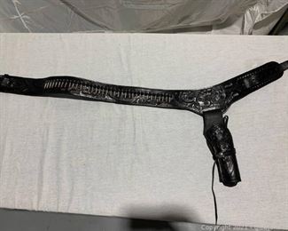 Leather Pistol Holster Black