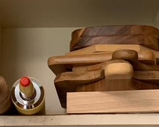 Rolling pins, wooden cutting boards.