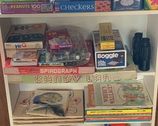 Kids games, book and puzzles. 
