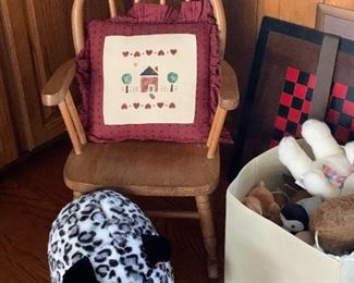 Small childs rocking chair.
