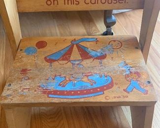 Kids step stool chair. 