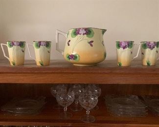 Nippon Fine China Pitcher and Cups. 