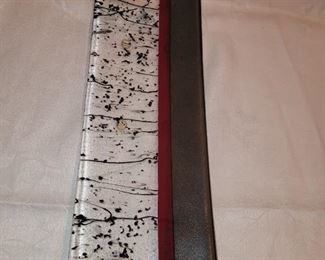 $25.00, Fused Art Glass signed 14"