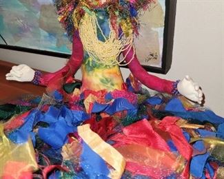 $20.00, Artisan Beaded Doll 20"