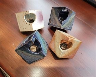 $20.00, Studio art pottery 2" flower frogs