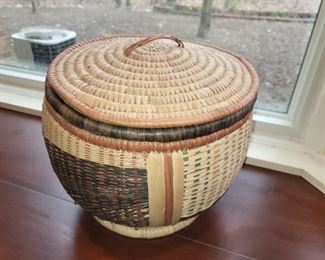 $60.00, African Art Basket 20"