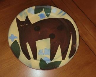 $20.000, Pair of Cohen Cat Plates 10"