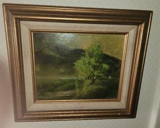 $90.00, Neil Davison Green Tree 12 x 14"