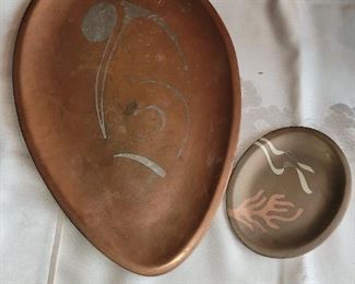 $30.00, MCM Mexico Signed copper plates 12" largest