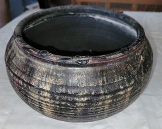 $30.00, Unsigned pottery bowl 8 x 6"