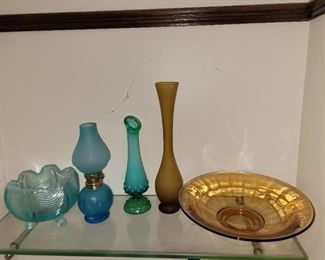 $15.00, Vintage glass 5 pieces