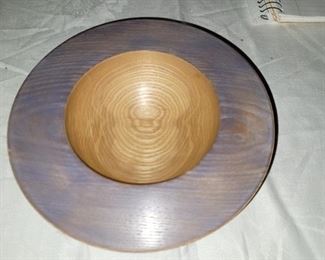 $15.00, Studio art wood bowl 9"