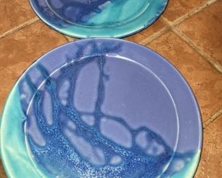 $25.00, Studio art pottery plates 10"