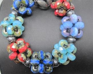 $6.00, Beaded Bracelet with elastic