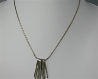$45.00, John Rocha Sterling Necklace , 16" & 2.5" pendant
