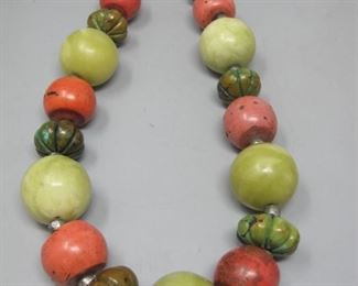 $20.00, Chunky Multi stone sterling clasp 18"